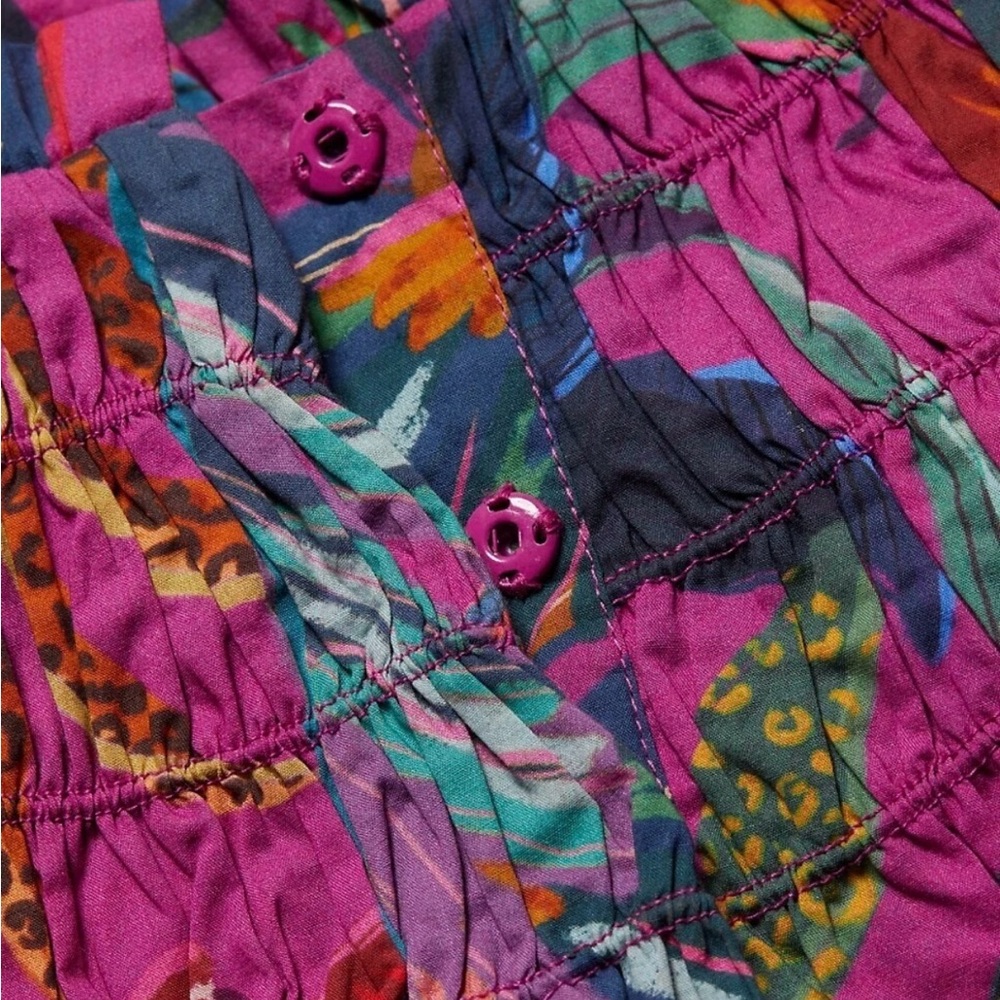Farm Rio Rainbow Macaw Minidress / Size M / NWT - Picture 2 of 10